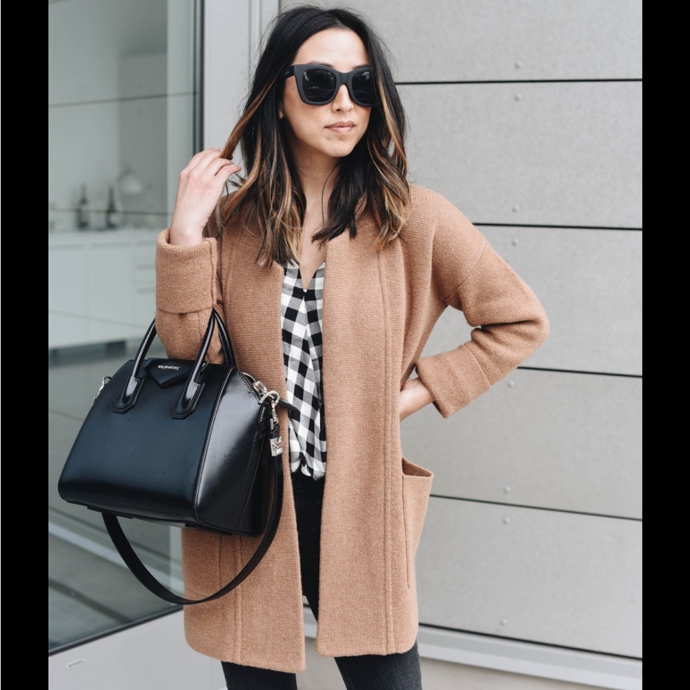Madewell sweater blazer, rust color